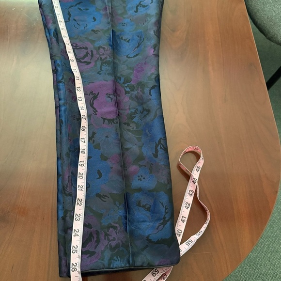NWT Talbots Cocktail Pants Floral Jacquard Cropped Flat Front Evening Size 12P - Picture 10 of 15